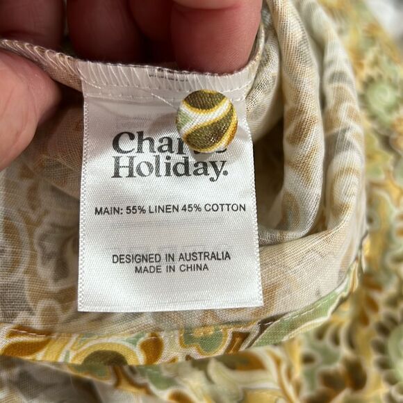 Charlie Holiday Forest Paisly Harper Shirt size xl size 10 NWT - Picture 11 of 12